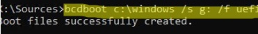 bcdboot: восстановление загрузчика uefi на windows 10 и 11