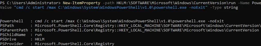 установить powershell.exe в качестве процессора по умолчанию на сервере hyper-v