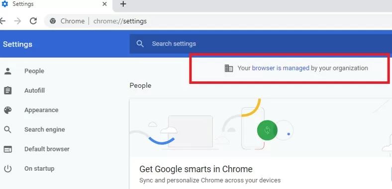 chrome Ваш браузер управляется вашей организацией