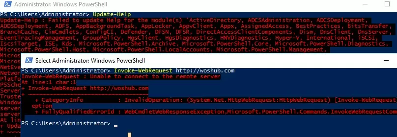 не удается подключиться к Интернету с помощью PowerShell через аутентифицированный прокси-сервер