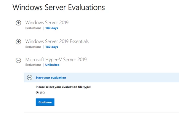 скачать microsoft hyper-v server 2019 iso образ