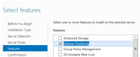 установка роли Failover Clustering на Windows Server 2019