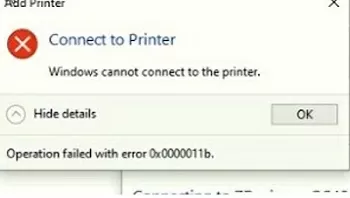 Windows не может подключиться к принтеру. Операция завершилась с ошибкой 0x0000011b.