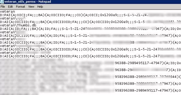 разрешения файлов ntfs в формате SDDL