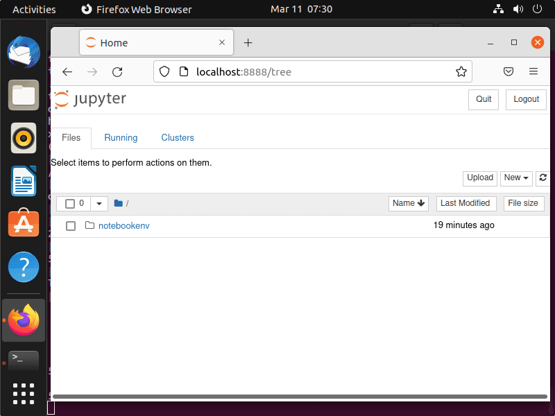 Запуск Jupyter Notebook на Ubuntu 22.04 20.04