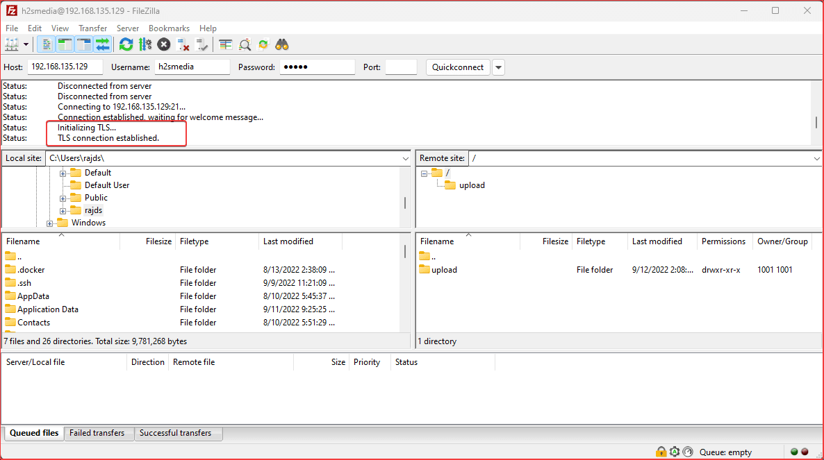 Установка FTP-сервера VSFTPD на Ubuntu 22.04