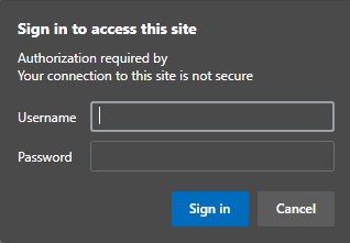 auth user password access website