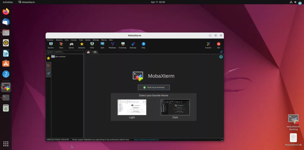 Как установить MobaXterm в Ubuntu 24.04, 22.04 или 20.04 Linux — UNIXS.RU