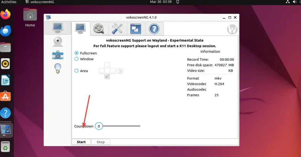 Установка vokoscreen NG на Ubuntu Linux для записи