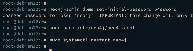 начальная конфигурация neo4j
