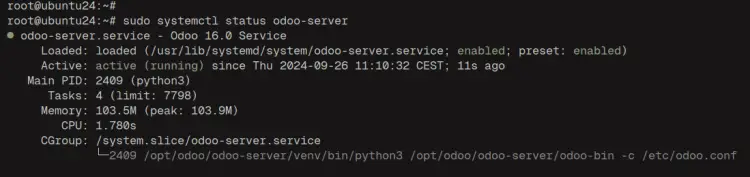 проверить odoo