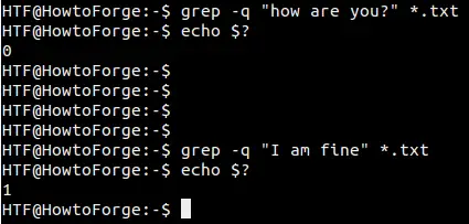 Grep не отображает вывод