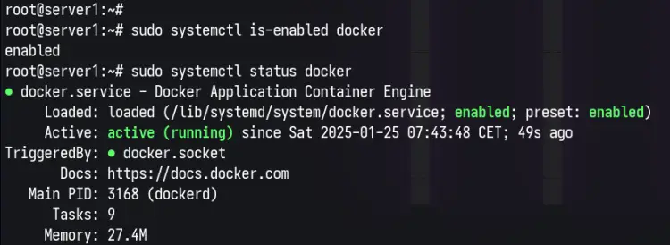 проверить docker