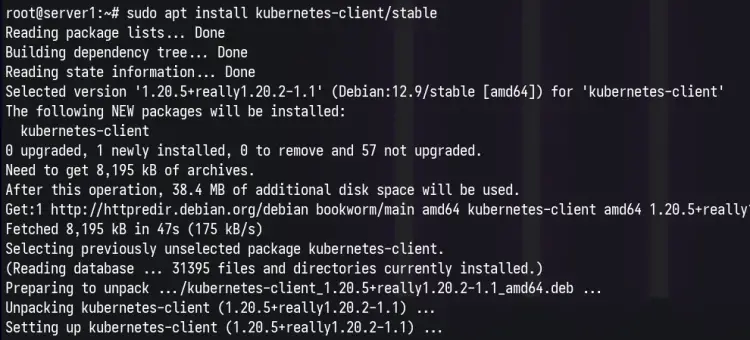 установить kubectl