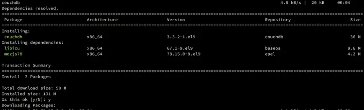 установить apache couchdb