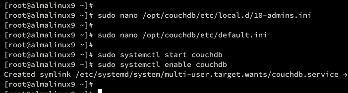 настройка couchdb
