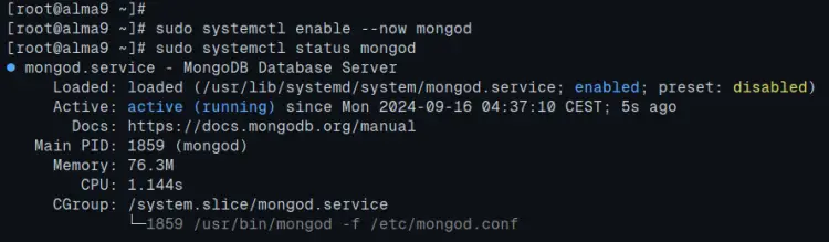 включить mongodb