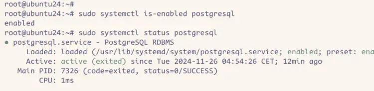 проверить службу postgresql