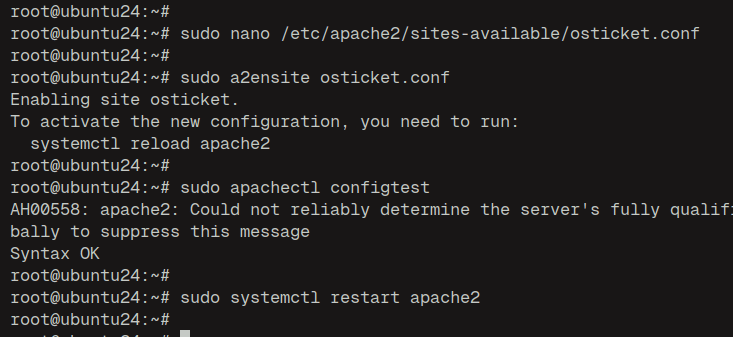 проверить apache2