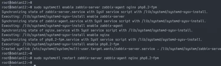 включить zabbix