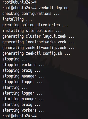 развернуть zeek