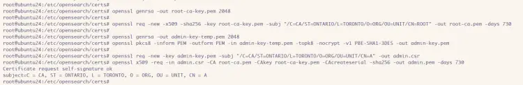 корневой ca и admin