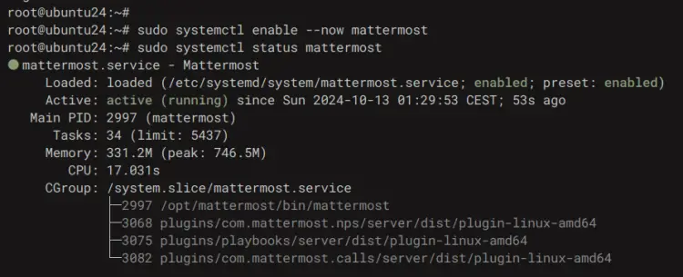 служба mattermost