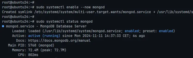 проверить mongodb