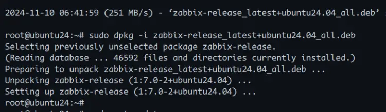 добавить репозиторий zabbix