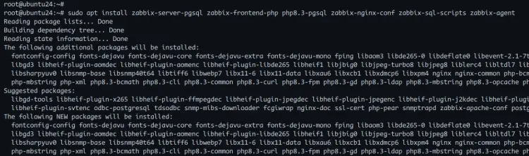 установка Zabbix