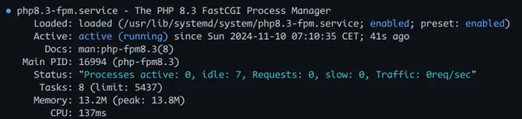 проверить php-fpm