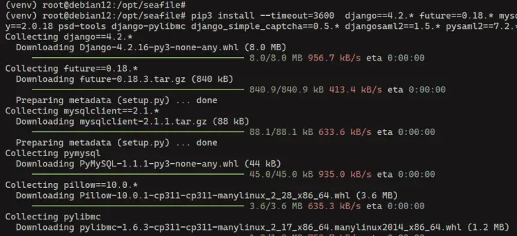 Установите зависимости Python