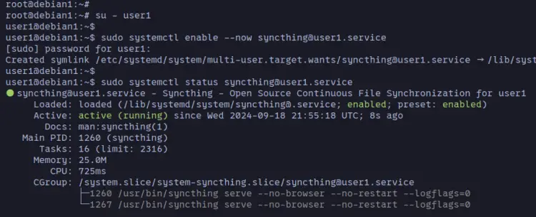 установить syncthing