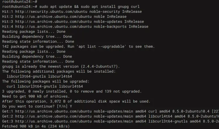 установить curl