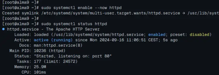 проверить httpd