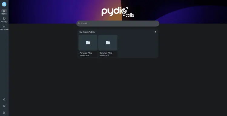 приборная панель pydio