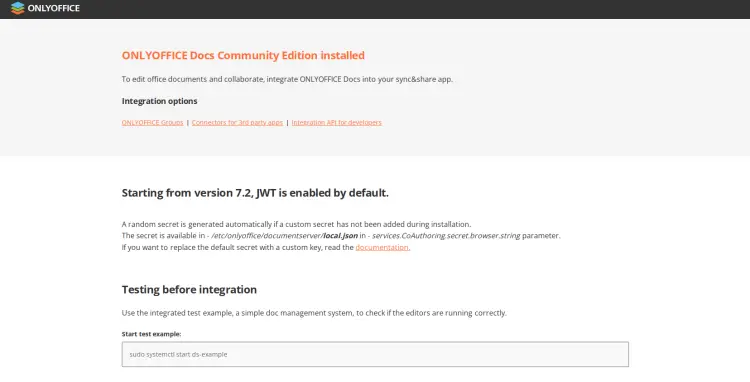 onlyoffice docs установлен