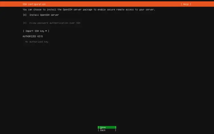 Установить SSH-сервер