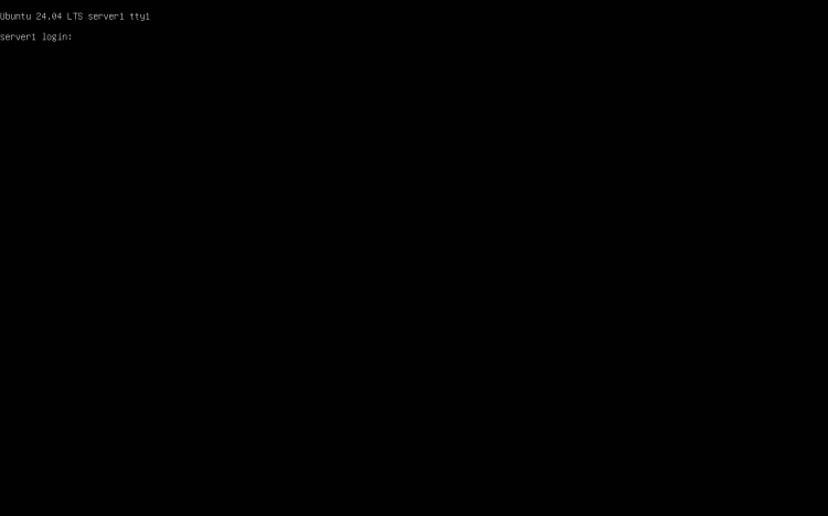 Подсказка входа в систему Ubuntu 24.04