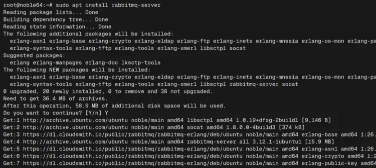 установить rabbitmq