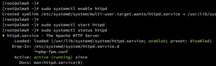 проверить httpd