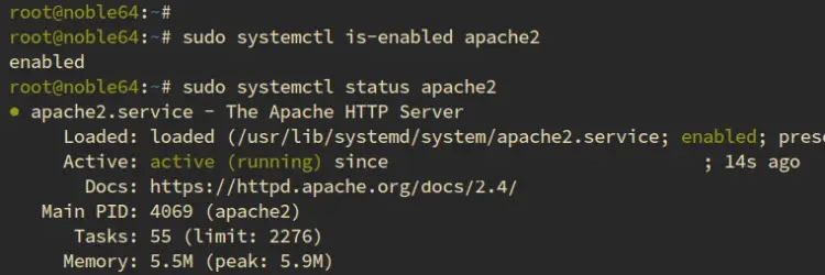 проверить apache