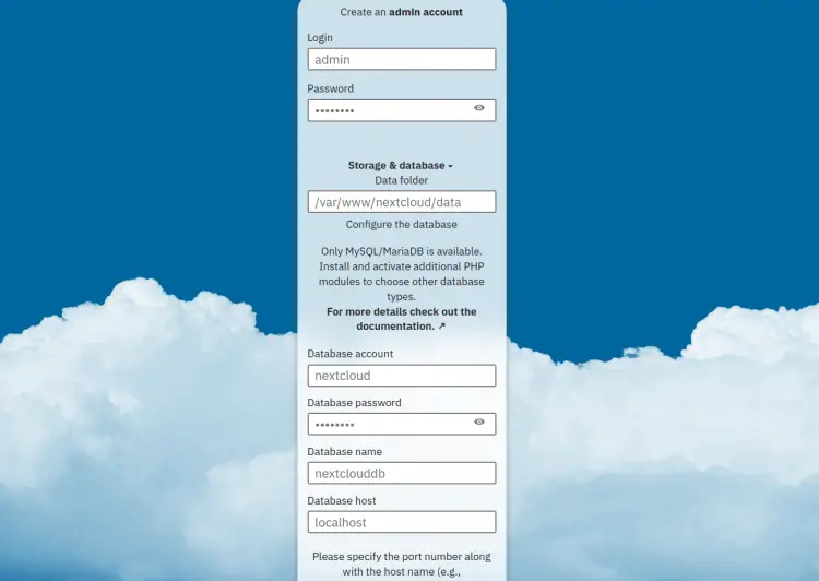 установить nextcloud