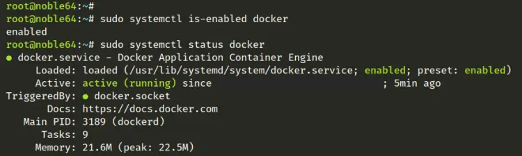 проверить docker