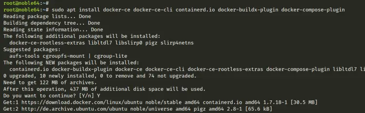 установить docker