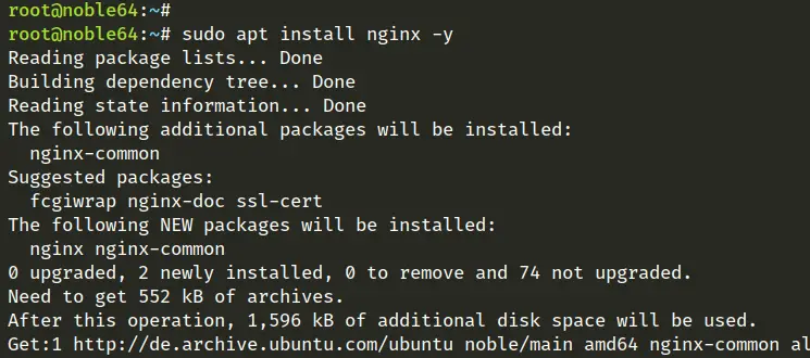 установить nginx
