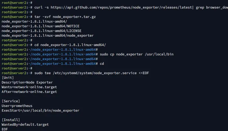 установить node exporter