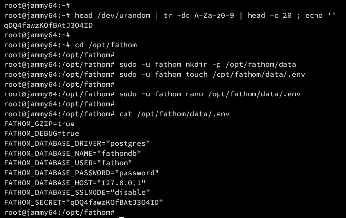 настроить fathom