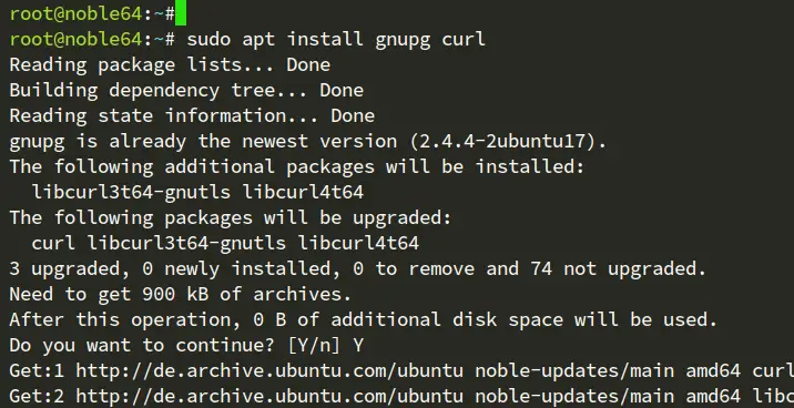 установить curl