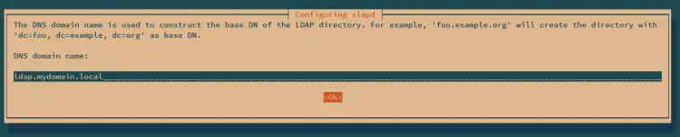 доменное имя openldap